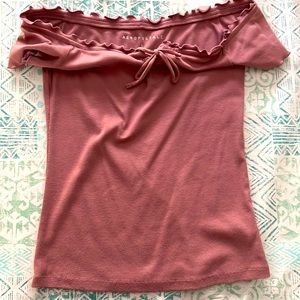 Off the shoulder Aeropostale top